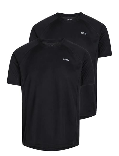 ZEBDIA | Men Sports T-Shirt/Chest Print 2-Pack | M
