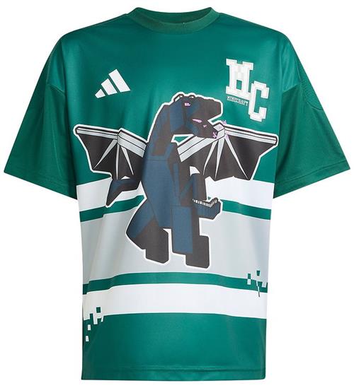adidas Performance T-shirt - Collegiate Green m. Minecraft