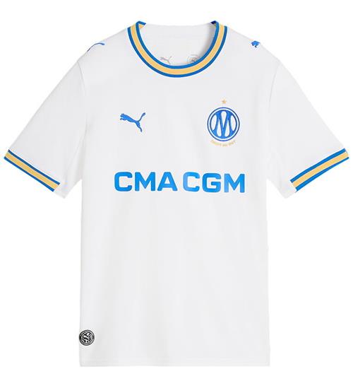 Puma Fodboldtrøje - OM Home Jersey Replica Jr - Hvid