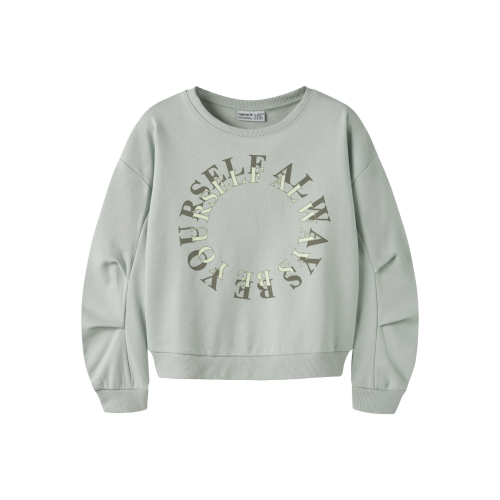 NAME IT Sweatshirt Ptaround Aqua Gray