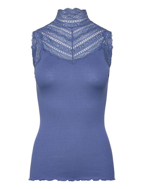 Rosemunde | Rwbenita Silk Sl Turtleneck Lace Top | L