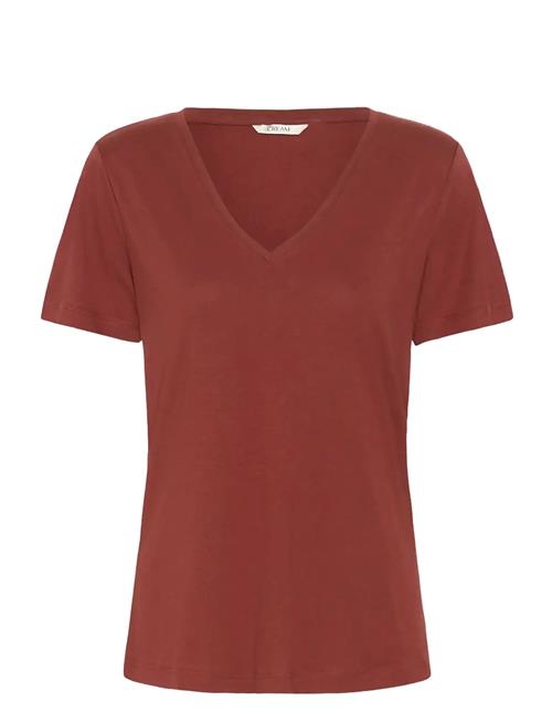 Cream | Crnaia Deep V-Neck T-Shirt | XXL
