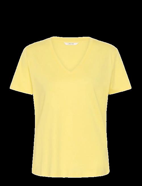 Cream | Crnaia Deep V-Neck T-Shirt | M
