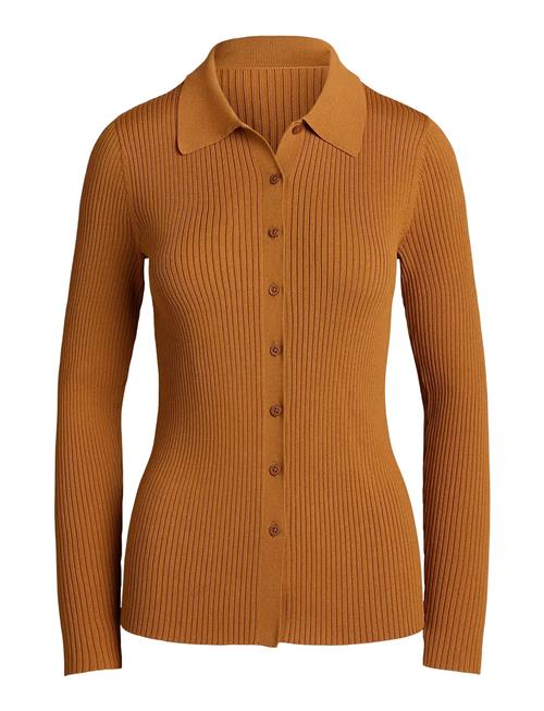 Lauren Ralph Lauren | Rib-Knit Long-Sleeve Polo Cardigan | L