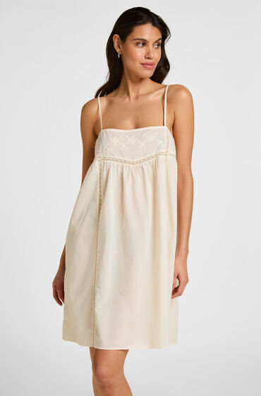 Hunkemöller Slipdress Embroidery Hvid