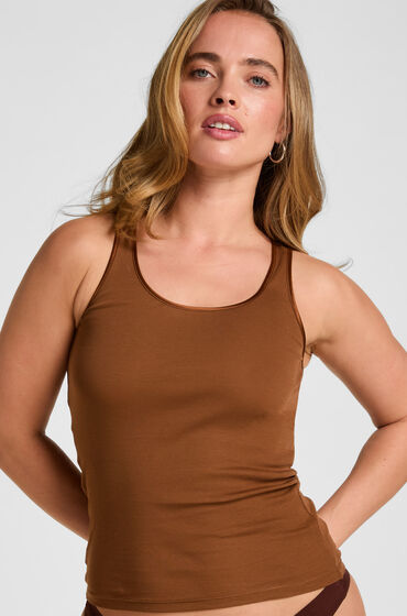 Hunkemöller Singlet Basic Dame Brun