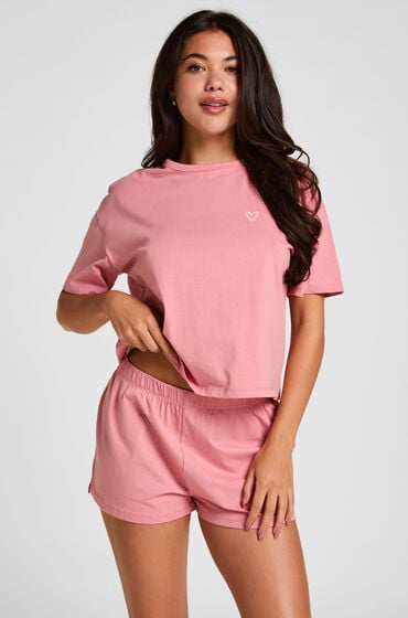 Hunkemöller Pyjamasæt Bomuld Lyserød
