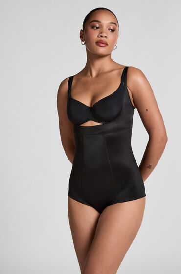 Hunkemöller Opstrammende body i scuba-stof Sort