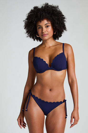 Hunkemöller Bikinitrusse Scallop Blå