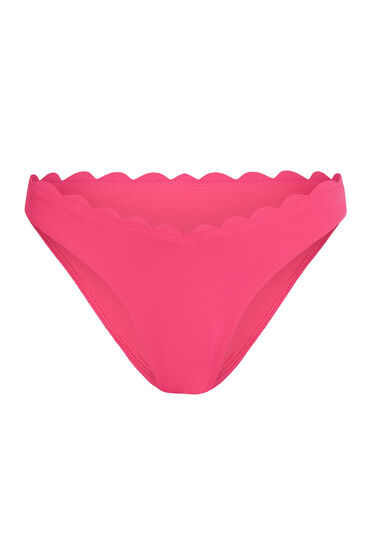 Hunkemöller Højskåret Bikinitrusse Scallop Lyserød