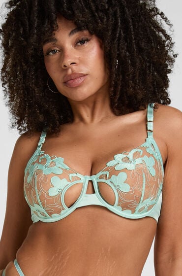 Hunkemöller Uforet Bøjle-BH Beatrice Grøn