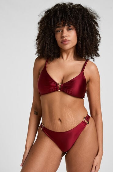 Hunkemöller Highleg Bikinibund Bari Rød