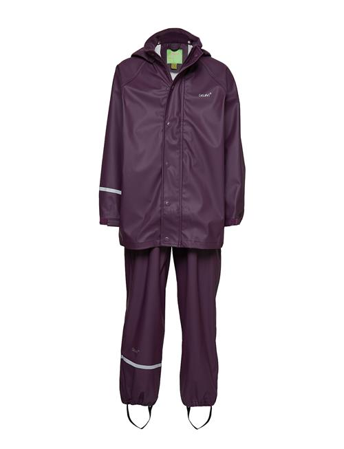 CeLaVi | Basic Rainwear Set -Solid Pu | 98-104