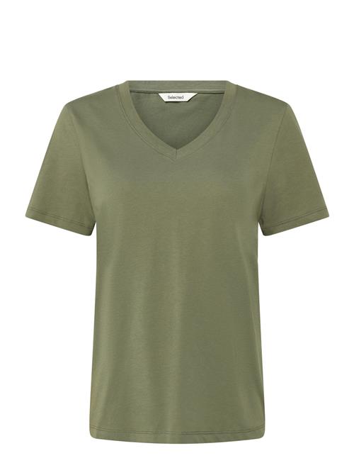 Selected | Slwessential Ss V-Neck Tee Noos | XS