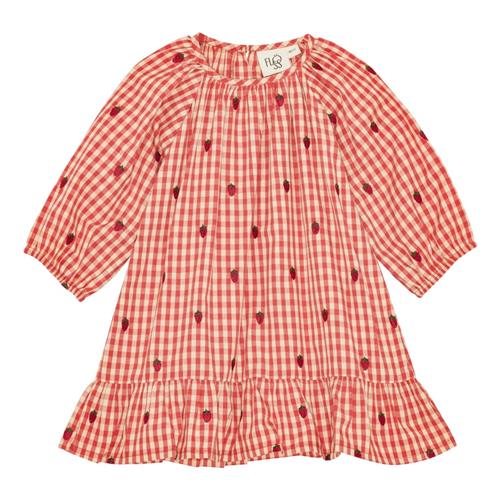 Flöss Molly Kjole Berry Gingham  Berry Gingham-80 cm  Rød  80 cm  Piger