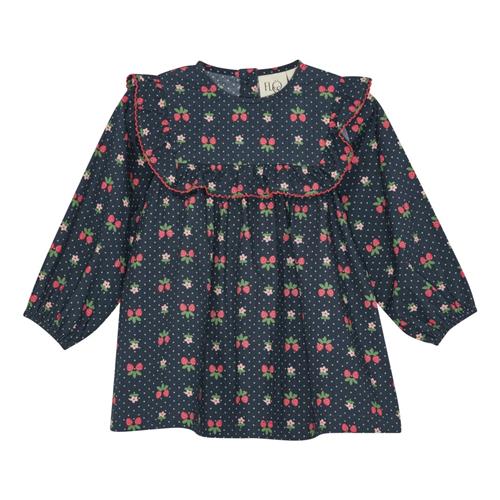 Flöss Sofia Kjole Navy Space Berry  Navy Space Berry-92 cm  Marineblå  92 cm  Piger