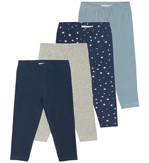 The New Siblings Leggings - TnsbBaby - 4-pak - Mood Indigo