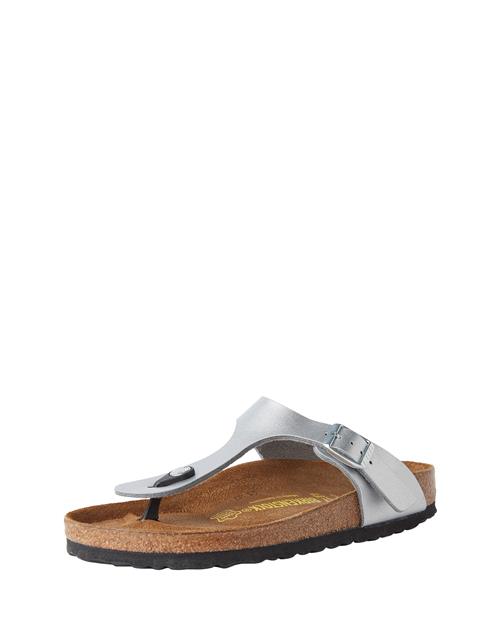 BIRKENSTOCK Sandaler 'Gizeh'  sølv