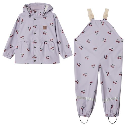 Kuling Toulouse Ungefüttertes Regen-Set Violet Cherry Violet Cherry 74/80 cm Rain Lilla  74/80 cm  Drenge, Piger