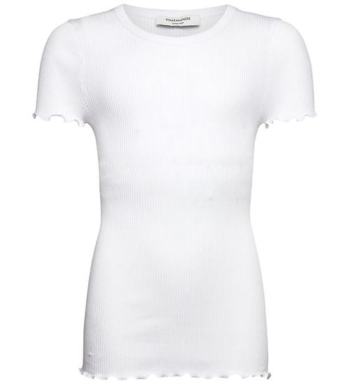 Rosemunde T-shirt - RkBalta - Rib - Modal/Bomuld - New White