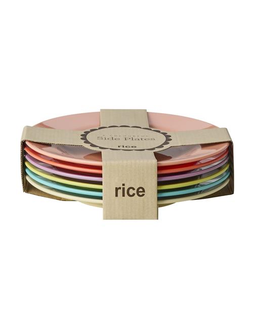 RICE 6-pak Sidetallerkener Glory Days Colors  Glory Days Colors One Size  Blå  One Size  Drenge, Piger