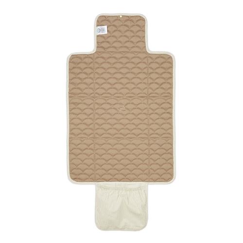 Cam Cam Vatteret Pusleunderlag Classic Stripes Camel  Classic Stripes Camel-OS  Brun  One Size From Newborn Drenge, Piger