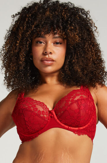 Hunkemöller Ikke-formstøbt bøjle-bh Daisy Rød