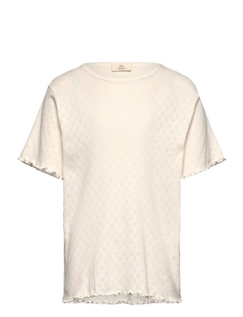 Copenhagen Colors | Pointelle Heart T-Shirt | 128