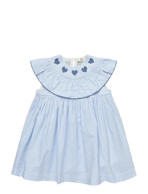 Copenhagen Colors | Seersucker Dress W. Heart | 122