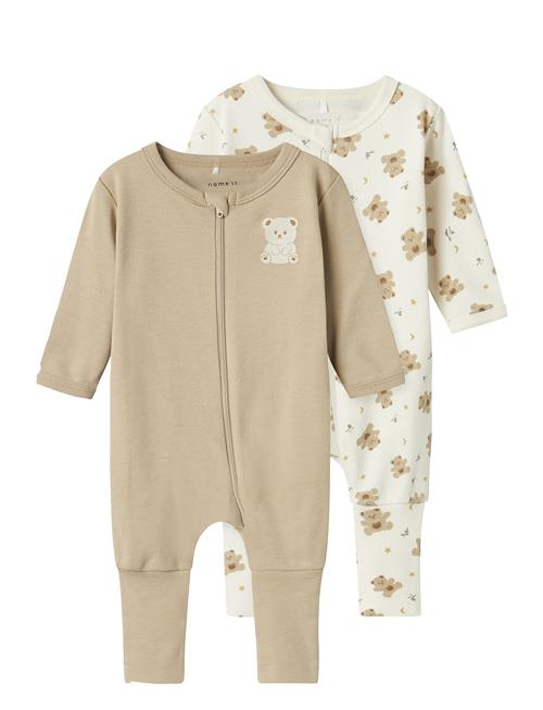 name it | Nbnnightsuit 2P Zip Ff Jet Bear Noos | 80