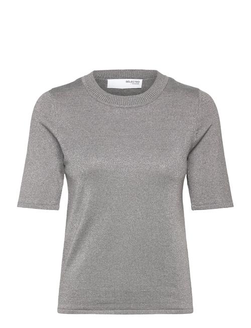 Selected | Slflura Lurex 2/4 Knit O-Neck | S