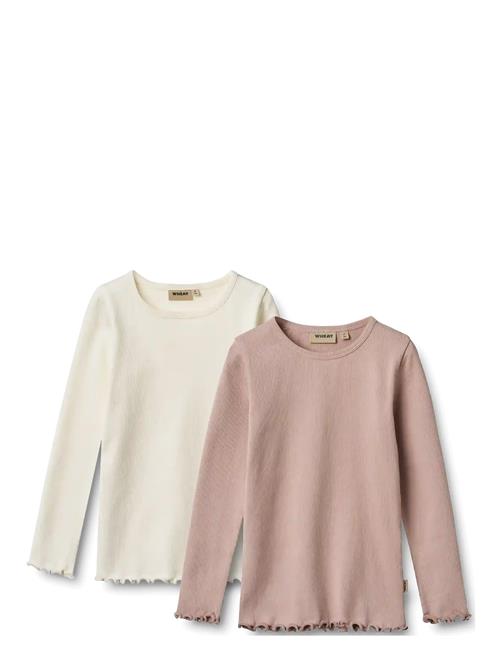 Wheat | 2 Rib T-Shirts L/S Ida | 140