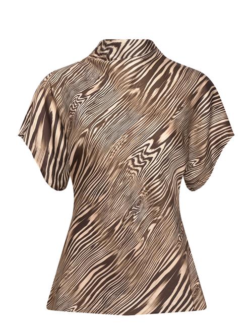 Malina | Otilia Draped Half Polo Top | XL