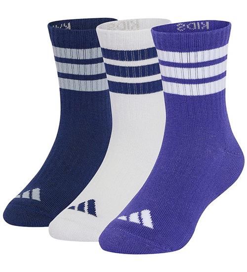 adidas Performance Strømper - 3-pak - 3S Crew - Purpur/Lgreyh/Dk