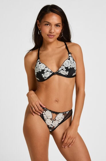 Hunkemöller Tanga Thong Lindi Sort
