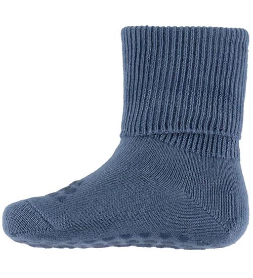GoBabyGo Skridsikre Strømper - Noos - Bambus - Stone Blue