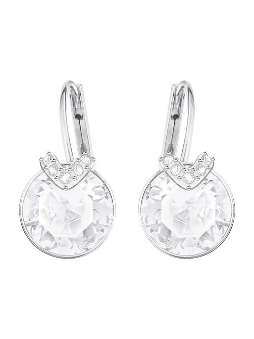 Swarovski Øreringe 'Bella'  sølv / hvid