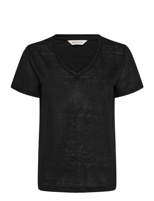 Gant | Reg Linen V-Neck Ss T-Shirt | XS