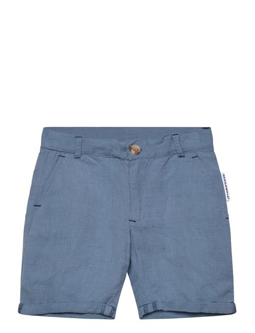 Geggamoja | Linen Shorts Blue | 110/116