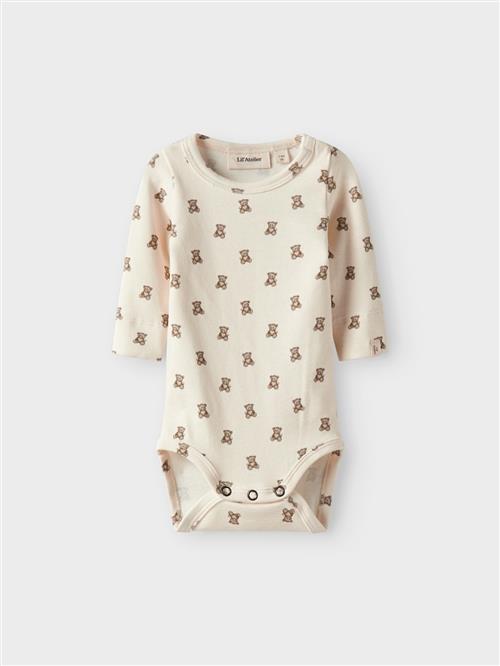 Lil’ Atelier Bodysuit Turtledove  Turtledove 74 cm  Hvid  74 cm  Drenge, Piger