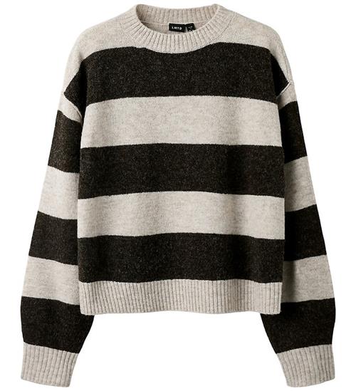 LMTD Bluse - Strik - Short - Noos - NlfBynthe - Peyote/W. Black