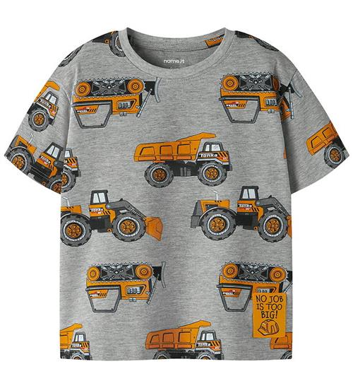 Name It T-shirt - Tonka - NmmJimmy - Grey Melange