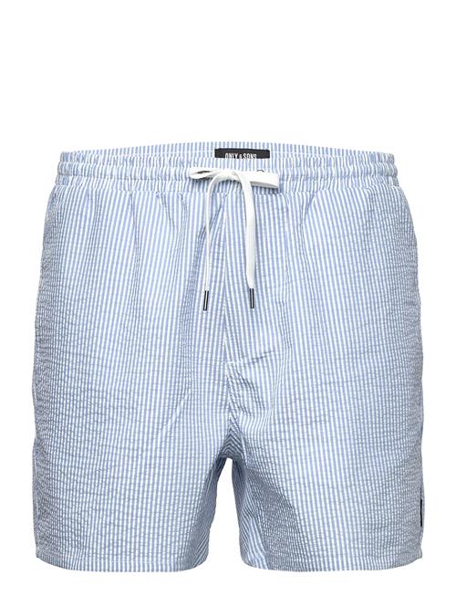 ONLY & SONS | Onsted Stripe Seersucker Swim Noos | XS
