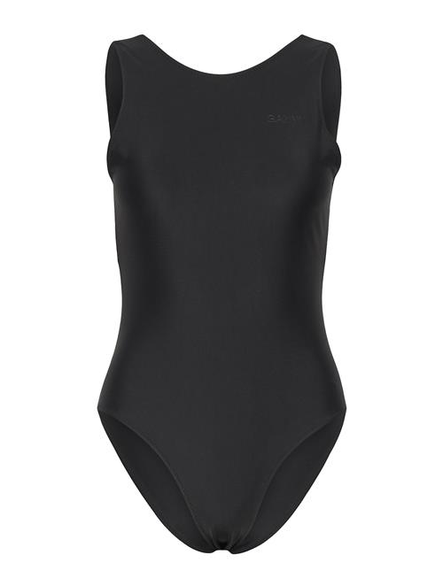 GANNI | Recycled Core Solid Sporty Swimsuit | 38