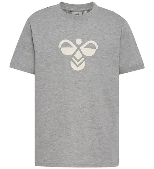 Hummel T-Shirt - hmlJR REG TUKAS - Grey Melange