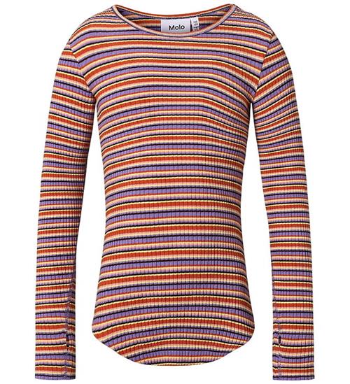 Molo Bluse - Rib - Rochelle - Purple Flame Stripe