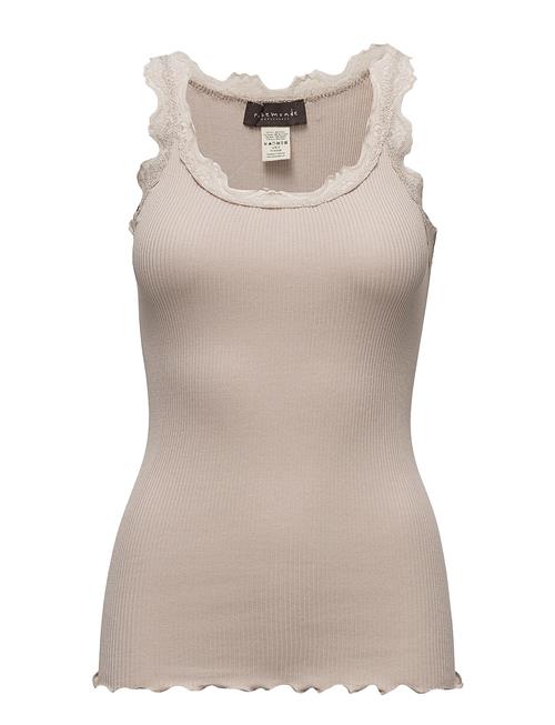 Rosemunde | Rwbabette Silk Sl U-Neck Long Lace Top | XL