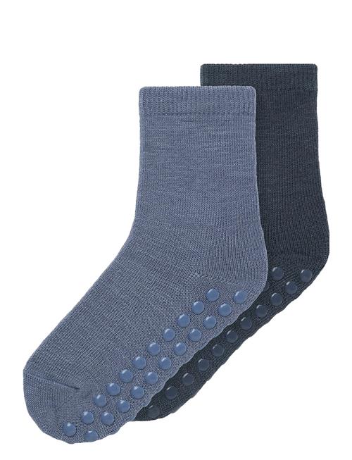 name it | Nmmwak Wo/Bl 2P Sock W/Non Skid | 22-24