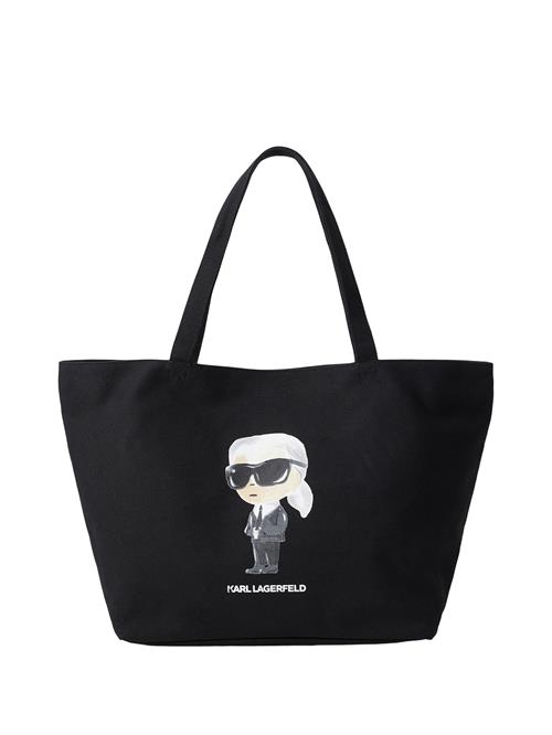 Karl Lagerfeld Shopper 'IKON AQUARELLE'  creme / grå / sort / hvid