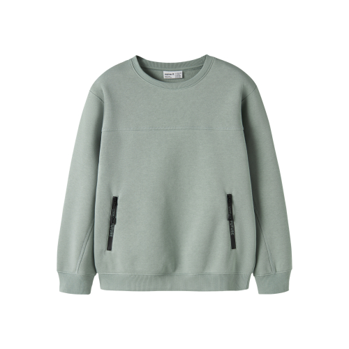 NAME IT Sweatshirt Leo Green Milieu